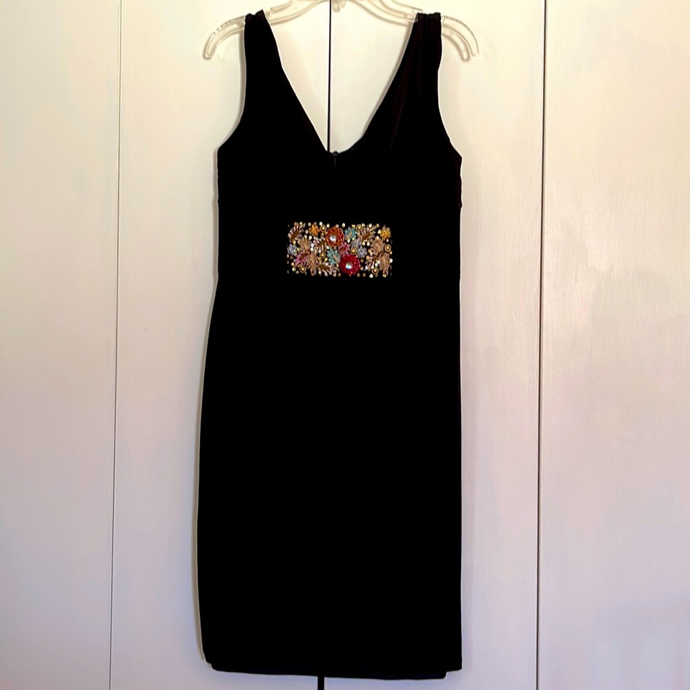 Black Cocktail Dress by David Meister, Size 4